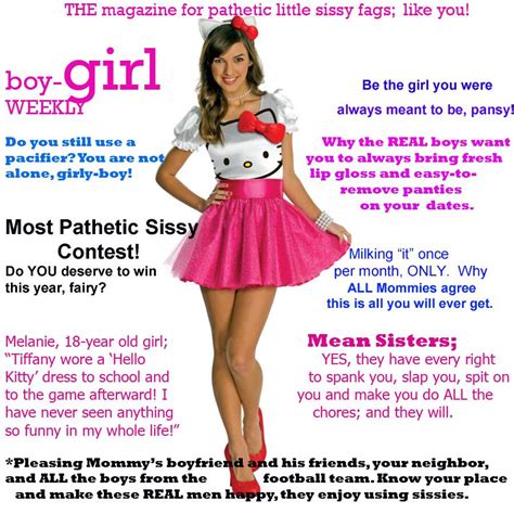 Submissive Sissy Boy Captions 1